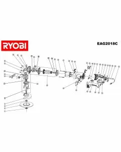 Buy A Ryobi EAG2018C Spare part or Replacement part for Your Grinders & Cutters and Fix Your Machine Today